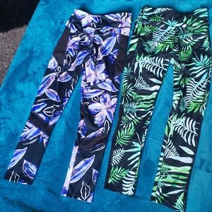 Pattern cute leggings bundle of two